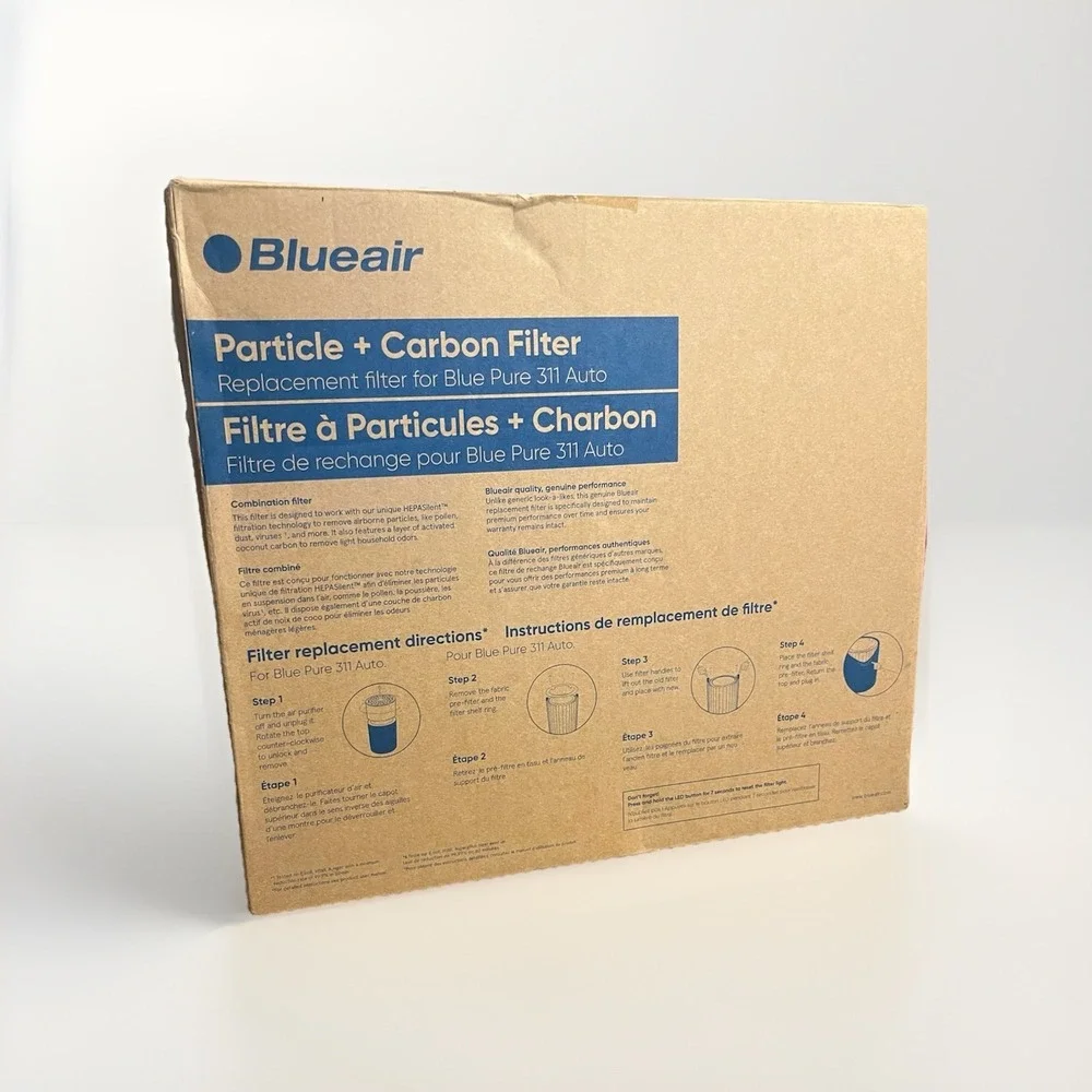 Lot of‎ 2 Blueair Blue Pure 311 Auto Filters Particle + Carbon Genuine